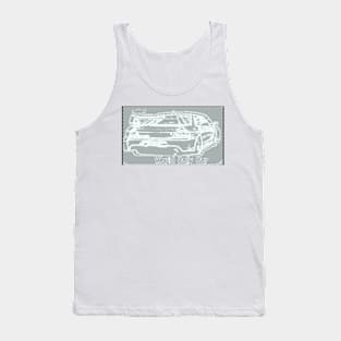 Rally Car wall art Tank Top